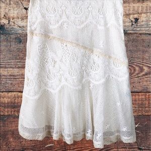 Anthro Beth Bowley Lace Skirt